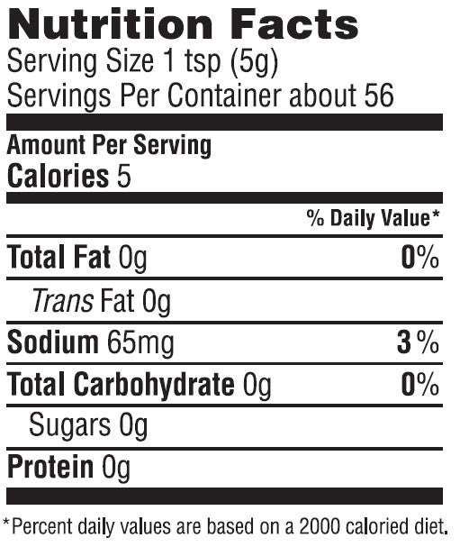 Roasted Garlic Country Mustard Nutrition Facts